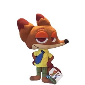 New Disney Zootopia Nick Wilde Plush 13 - 14” Tall